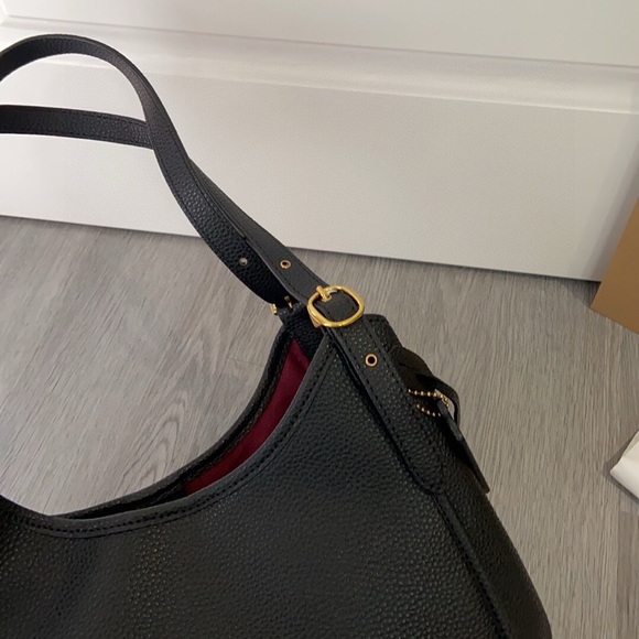 Coach Bella Medium Leather Shoulder Bag In Black❤️